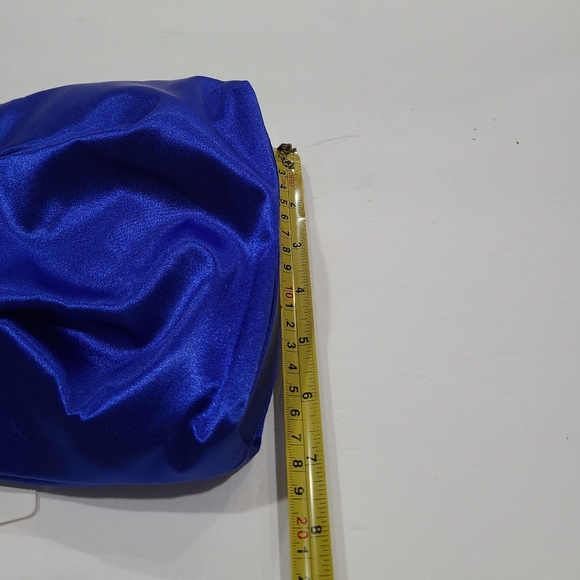 NWT Urban Expressions Blue Satin Chain Rinstones strap Women's Bag 7×6×2 in. - Picture 10 of 12